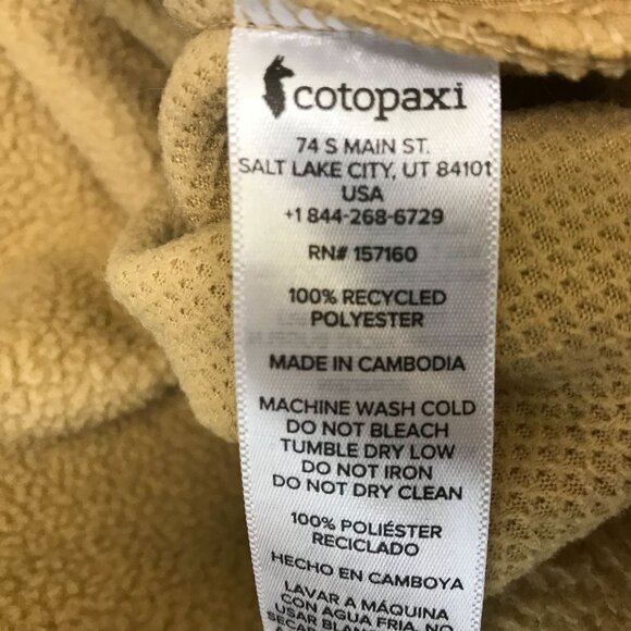 COTOPAXI ~ MENS XL ~ TAN FLEECE COLORBLOCK PULLOVER SWEATSHIRT JACKET - Picture 7 of 8